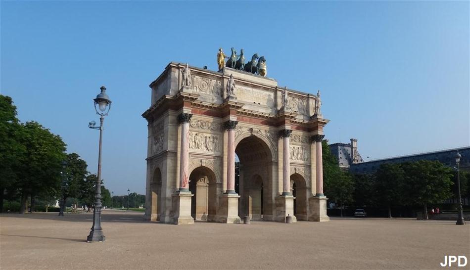 Paris Bise Art Arc De Triomphe Du Carrousel Les Chevaux De Saint Marc