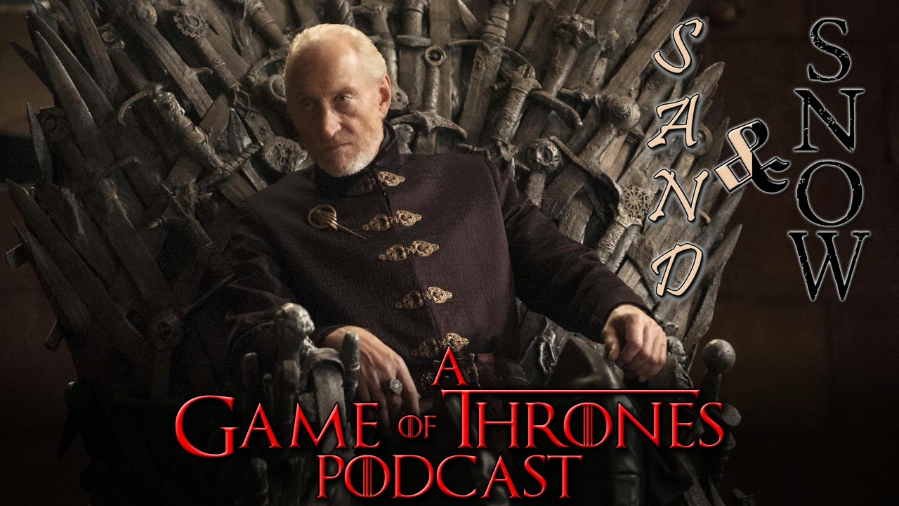 Charles Dance as Tywin Lannister on the Iron Throne Game of Thrones Wallpaper