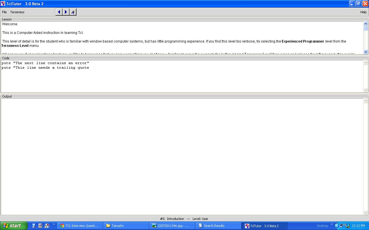 tcltutor