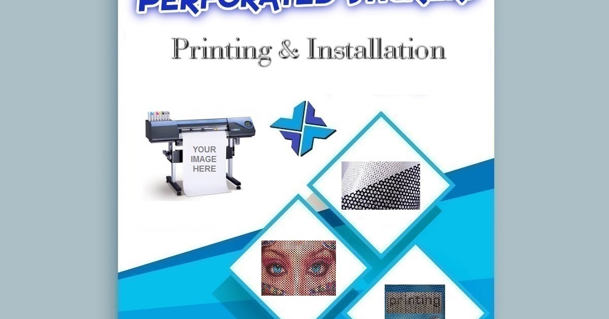 Perforated Sticker Printing & Installation Printixels™ Philippines