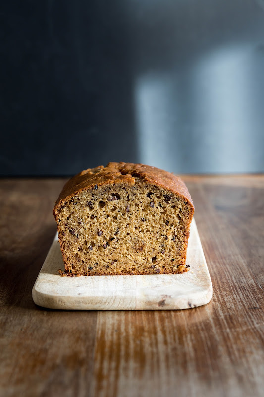 Milk and Honey Banana Bread with Cardamom and Cacao Nibs