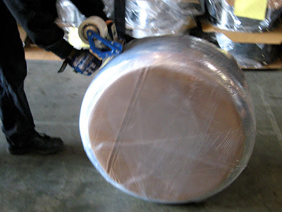 Wrapping Rim Step 10: Entire wheel is taped to secure shrink wrap. | Rim & Tire ...