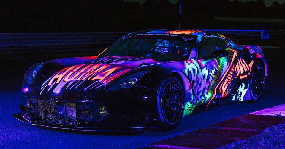 This GlowInTheDark Corvette Art Car's Going To Race At Le Mans