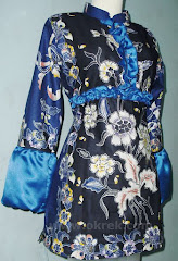 blus Batik muslim modern model terkini
