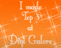 I Made Digi Galore's Top 3!