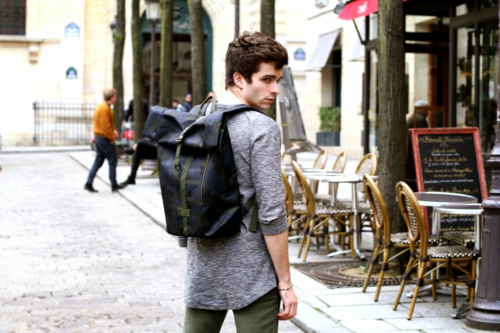 BLOG-MODE-HOMME_RIVER-ISLAND-Asymetrical-top_Asos-Jeans_Fairmont-Shoes_Only-Noa-Bracelet_Sorbonne-Paris_Sac-à-dos-camouflage-Mensfashion-Preppy-Dandy