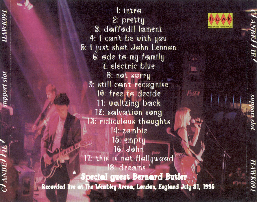 T.U.B.E. The Cranberries 19950731 London, UK (AUD/FLAC)