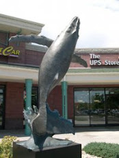 "Humpback Whale" Statue  <br>in front of the Japanese Embassy in the Oceania??