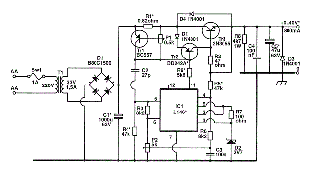 Schematic & Wiring Diagram: Variable Voltage Regulator ...