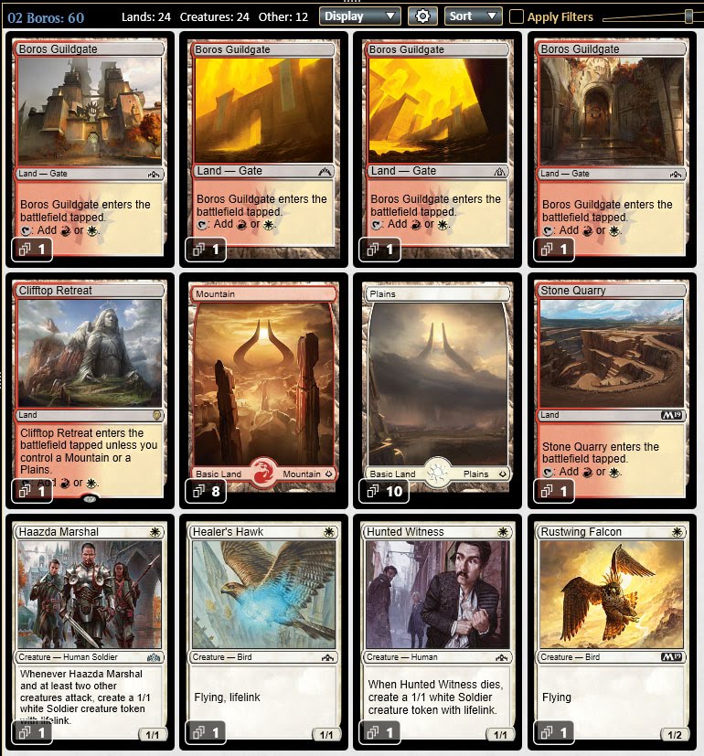 Magic the Gathering Adventures Boros Learner Solitarie Deck for Guilds