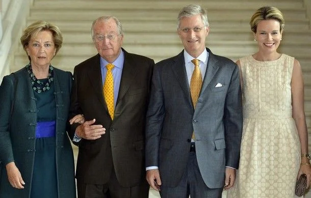 Belgian Royal Family attend a reception at Laeken royal castle