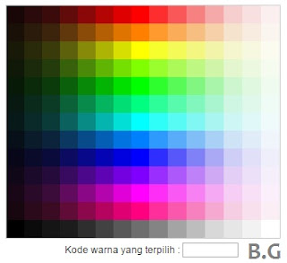 Inilah Kode Warna dan Cara Memasangnya di Blog Berikut Cara Memasang Aneka Kode Warna HTML di Blog