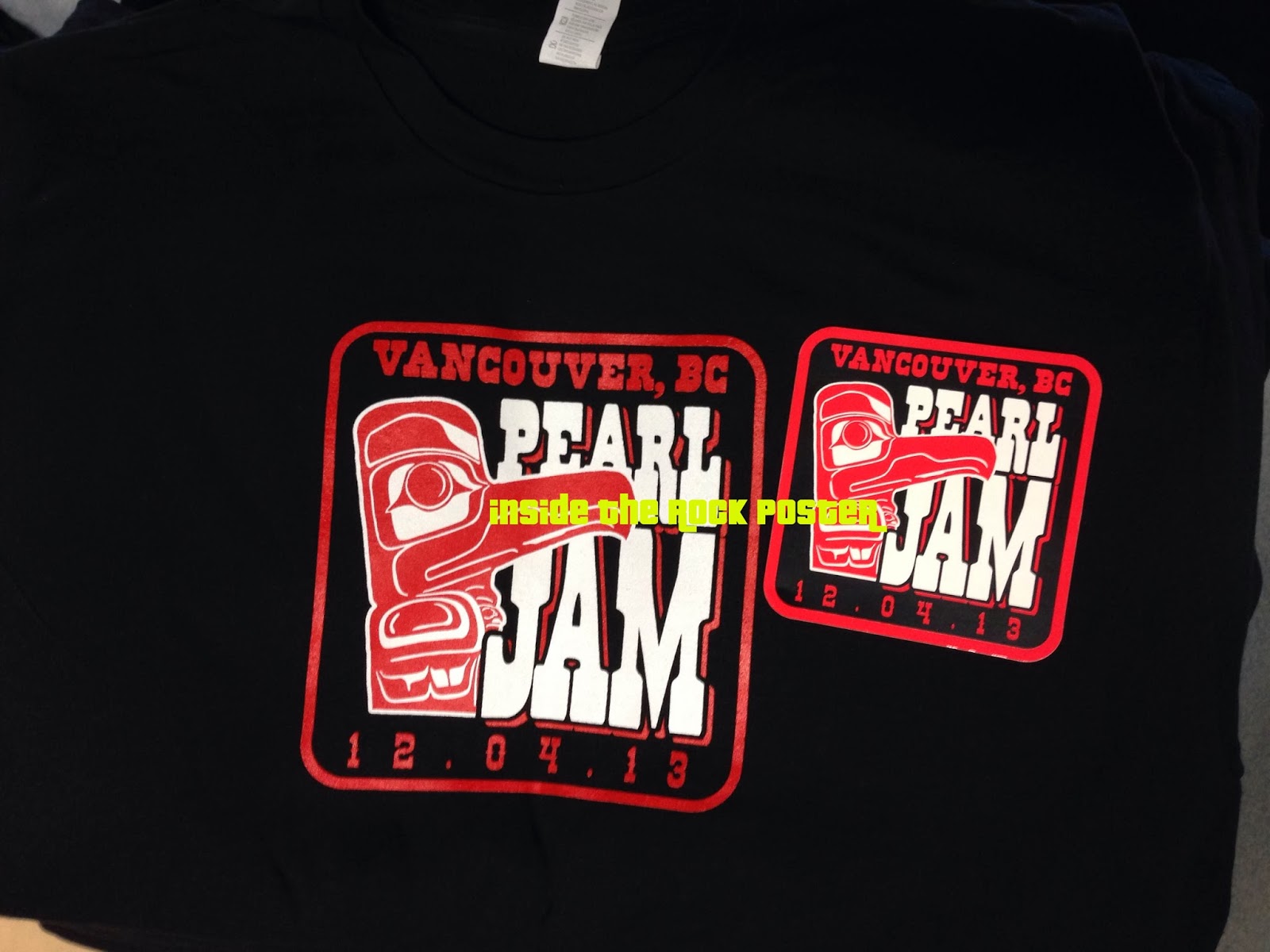 INSIDE THE ROCK POSTER FRAME BLOG Pearl Jam Vancouver Poster by Ken