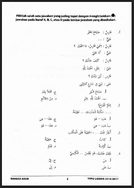 Baru Soal Bahasa Arab Pdf