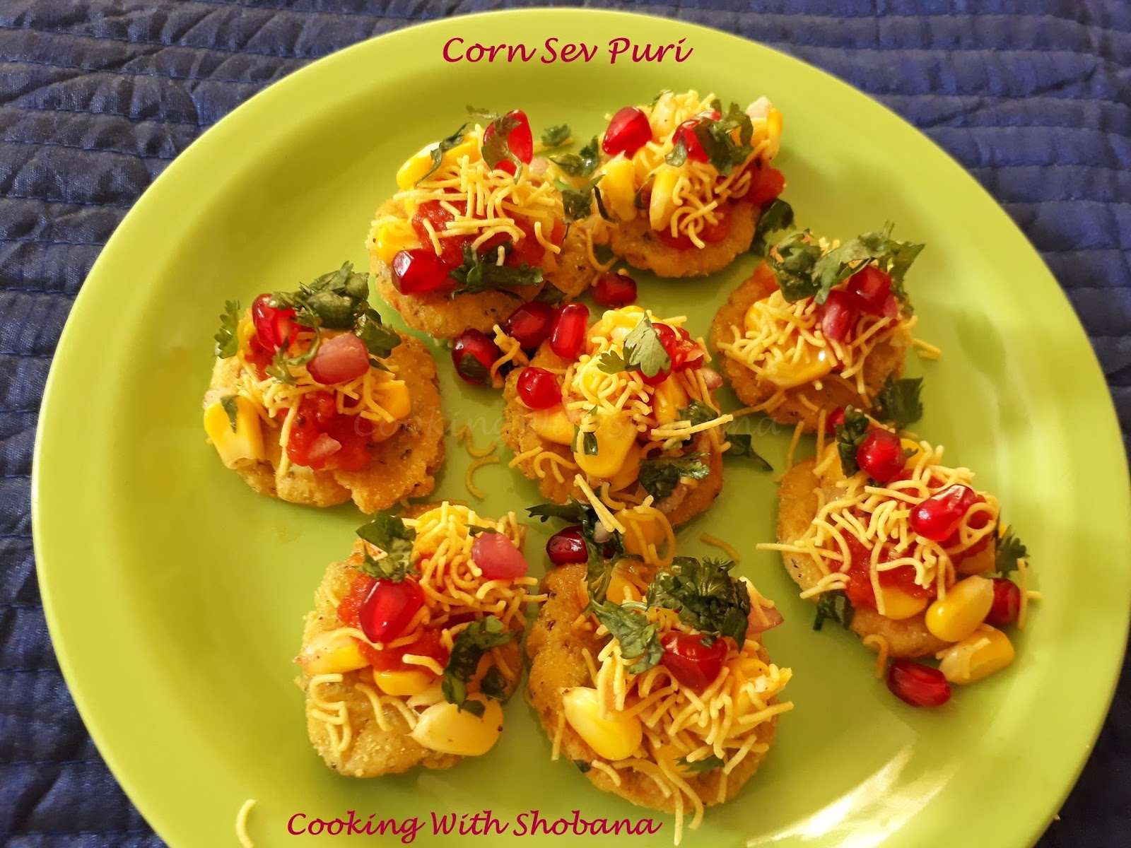 Cooking With Shobana CORN SEV PURI