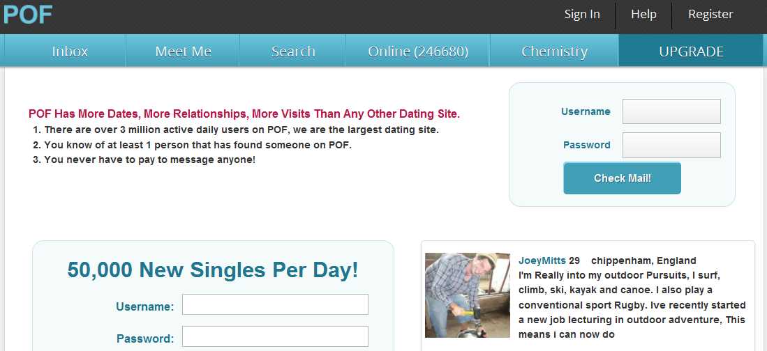pof.com online dating.