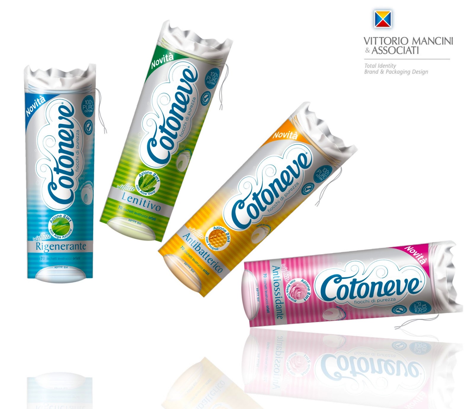 Double Action Cotton Pads Cotoneve on Packaging of the World Creative