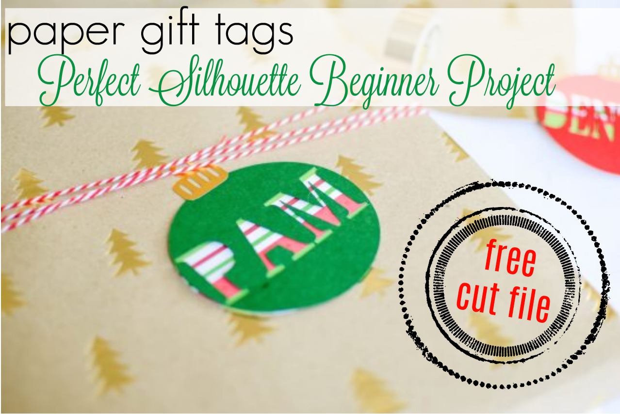 Quick and Easy Paper Gift Tags with Silhouette CAMEO Silhouette School