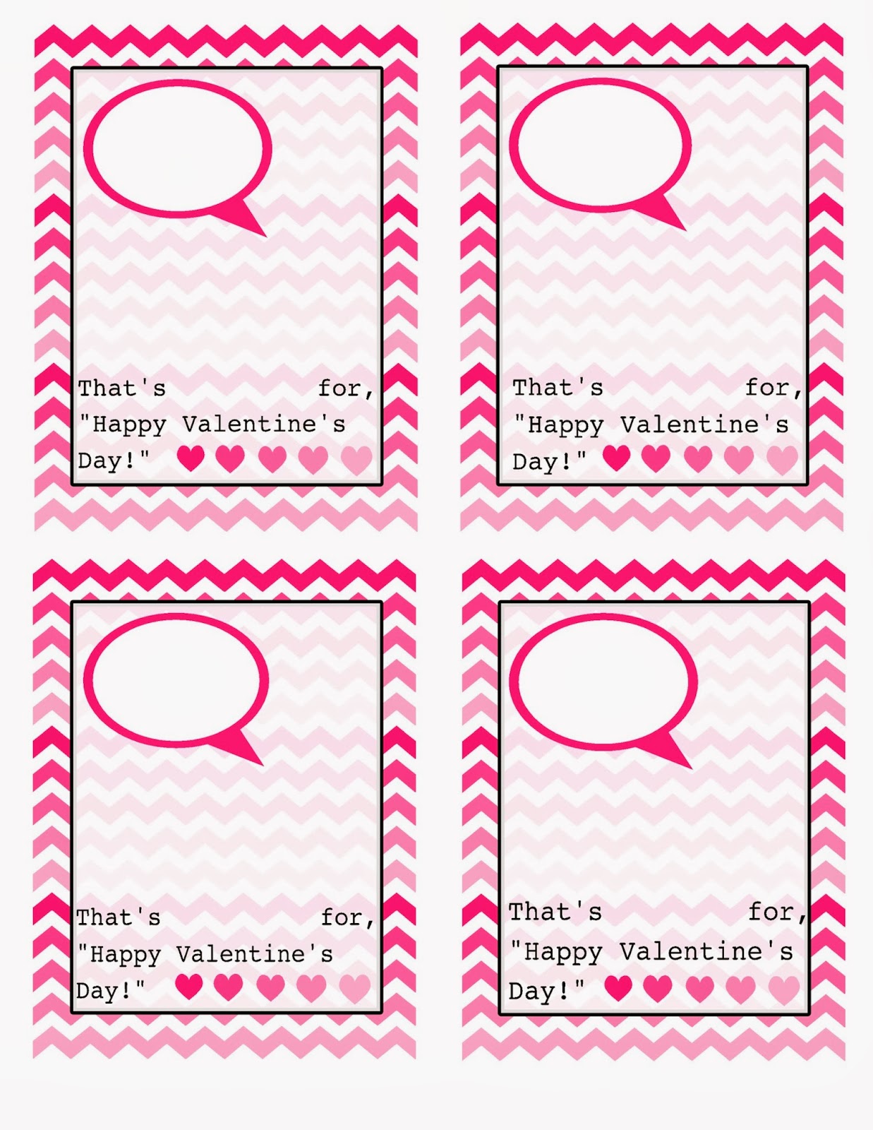 Printable Valentine Templates | DocTemplates