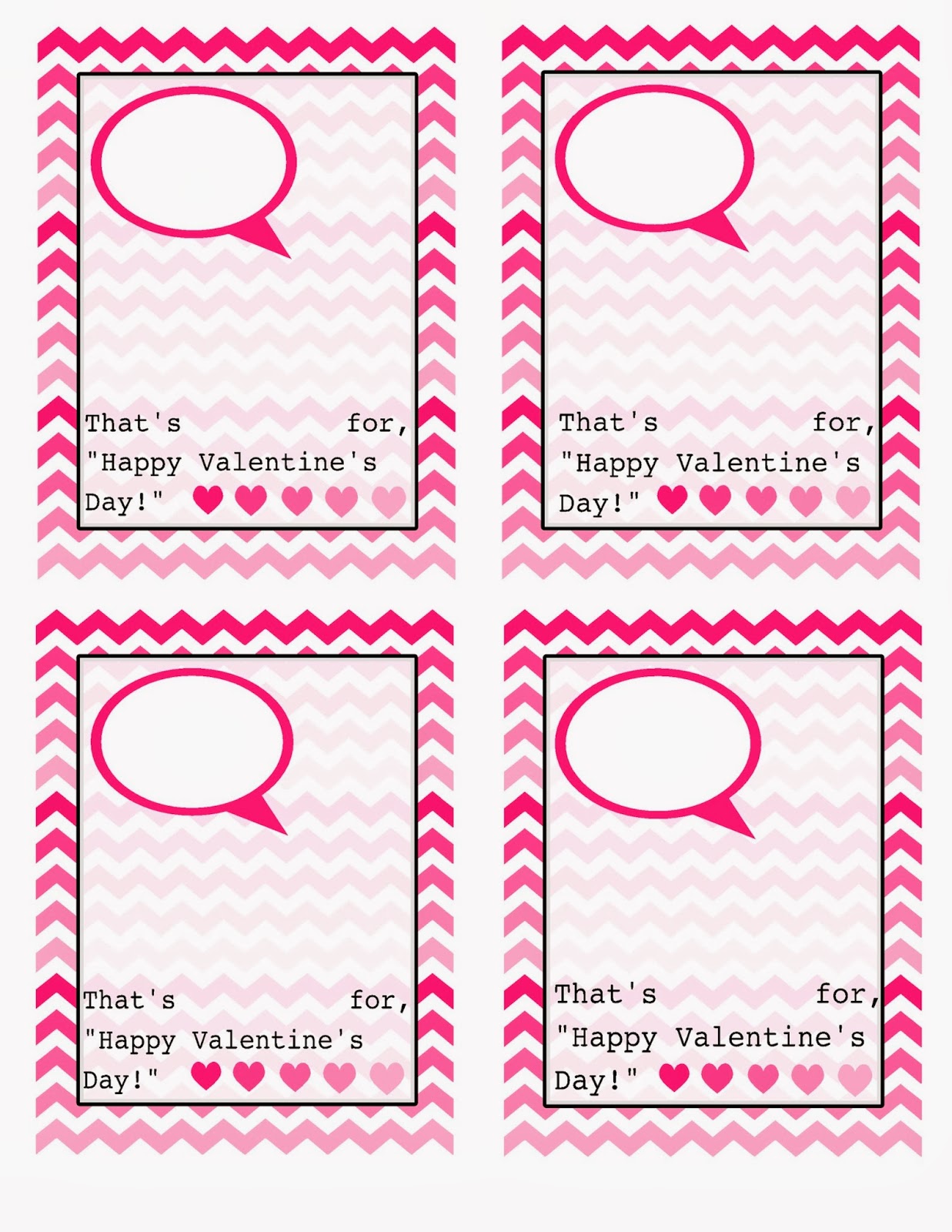 Blank Valentine Card Template