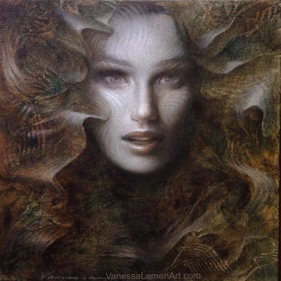 Vanessa Lemen pinturas tradicionais mulheres surreais impressionista