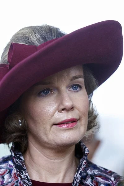 Queen Mathilde of Belgium with Polish President Andrzej Duda and Polish First Lady Agata Kornhauser-Duda 