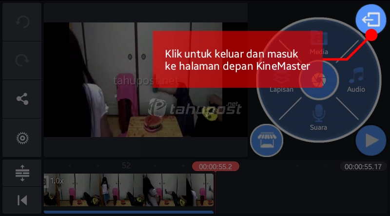 Menyimpan Video di KineMaster