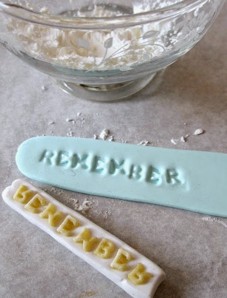 Abecedario diy - sello handmade con la sopa de letras 