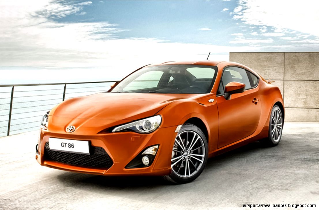 2013 Toyota GT 86 Sports Car in Orange color Wallpaper