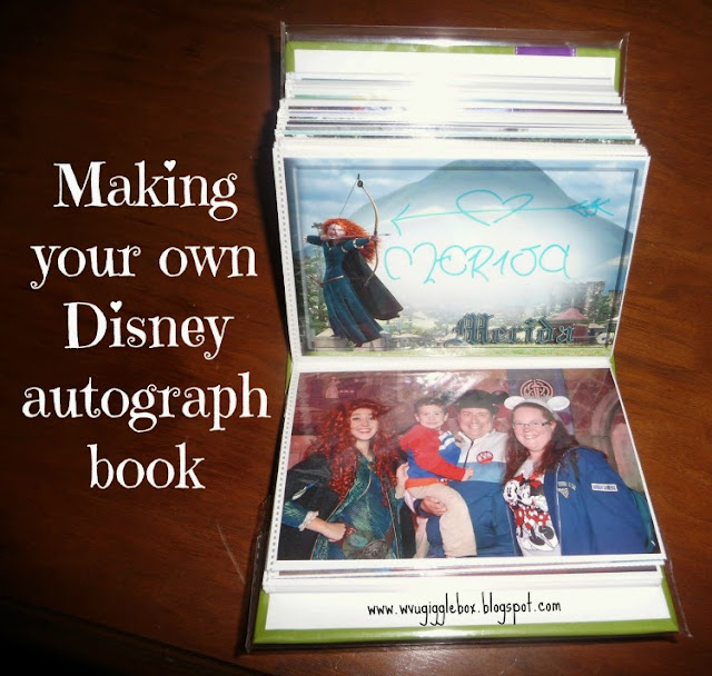 a simple and easy way to make an autograph book for your next Disney vacation, Disney autograph book that even the characters themselves love,