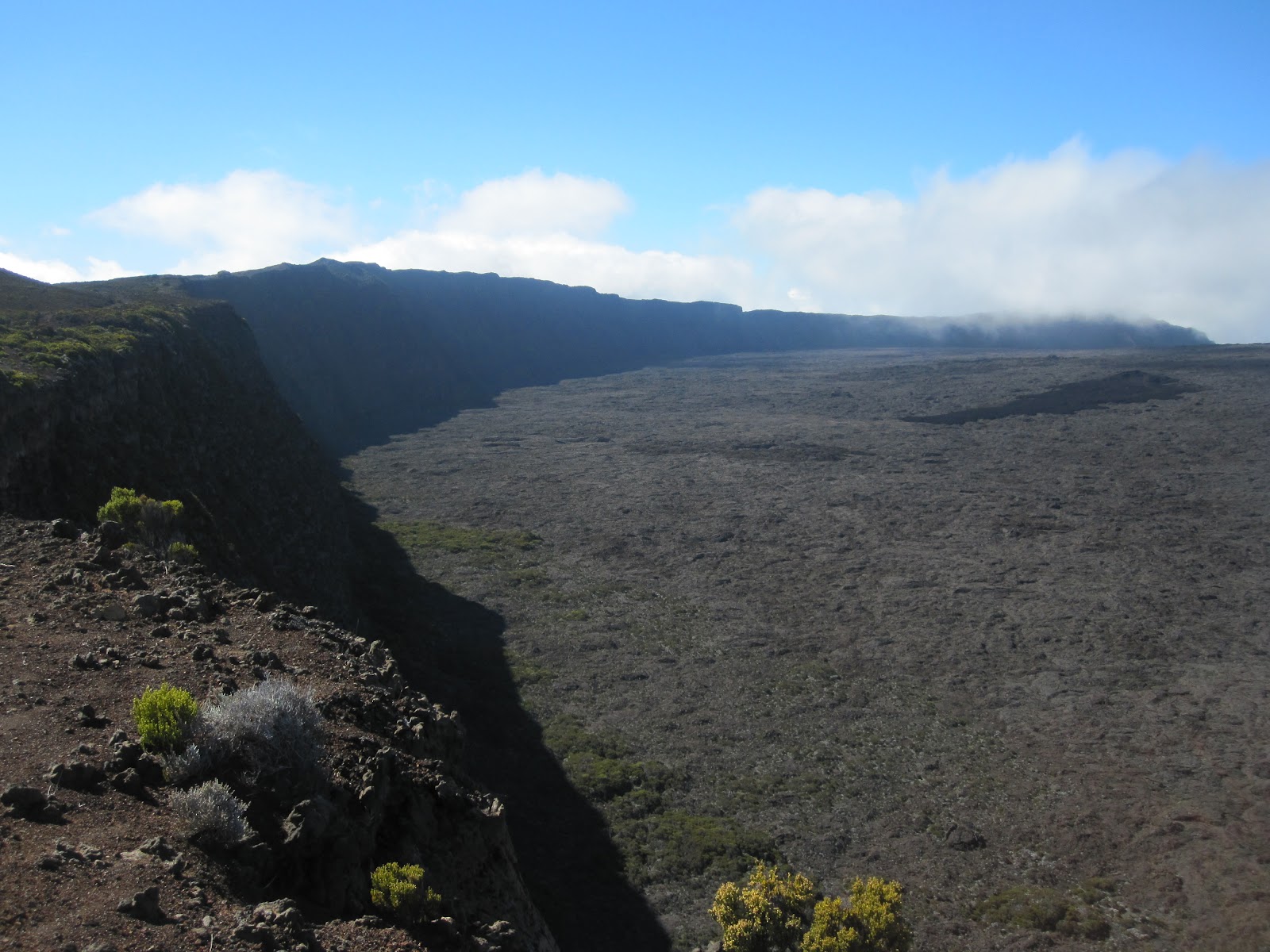 À la Réunion Wanderung zum Piton de la Fournaise