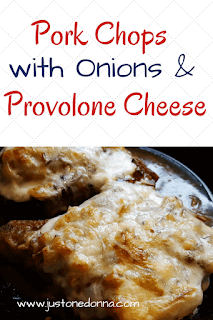 Pork Chops with Onions and Provolone Cheese