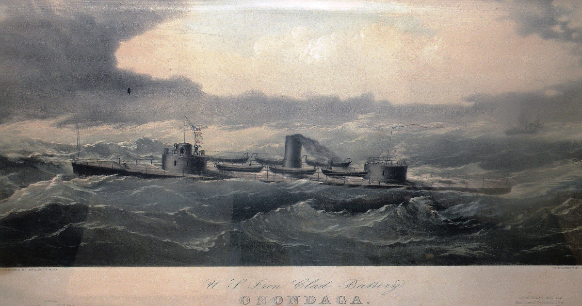 1864 PE kit 1/700 American Civil War ironclad warship USS Onondaga 