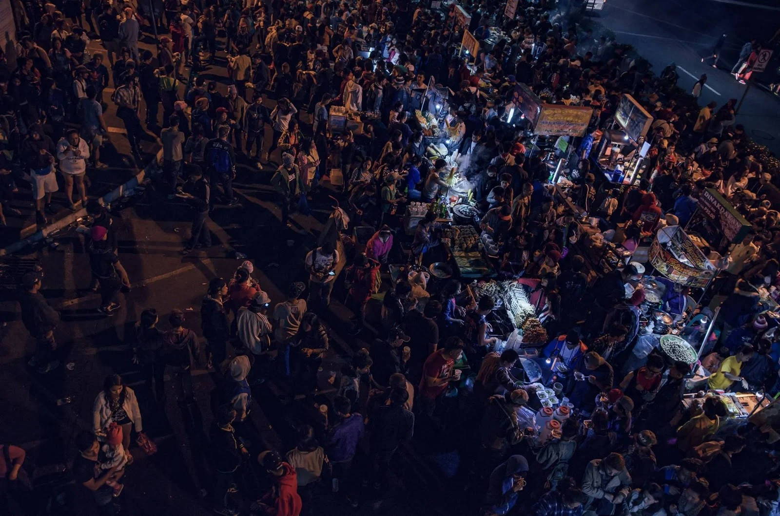 Baguio Night Market Crowd