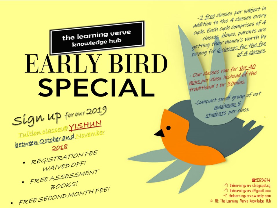 2019 Early bird special promotion