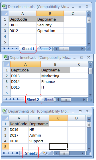Ssis Excel Destination Multiple Sheets