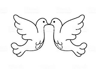 plantillas de palomas de la paz 
