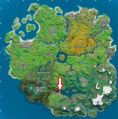 Letter E Location, Fortnite, Chapter 2, Loading Screen, Location Guide, Location Map