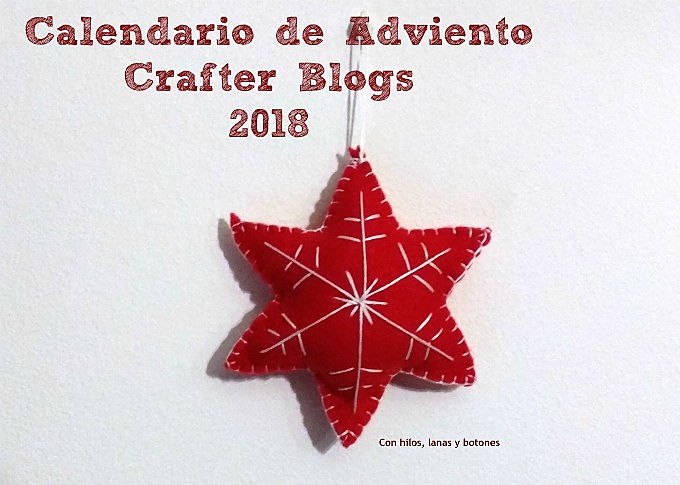Con hilos, lanas y botones: Calendario de Adviento Crafter Blogs 2018