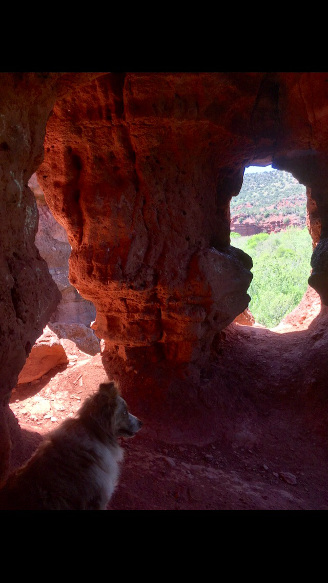 Summit or Plummet Wind Tunnel Boulders Sedona AZ