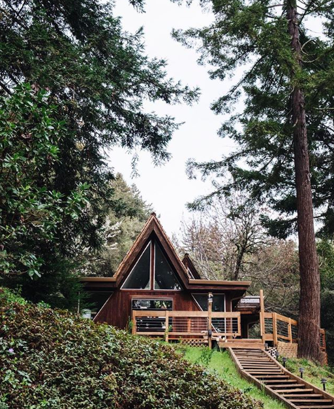Monday Inspiration | An A Frame Cabin Tucked in the Woods