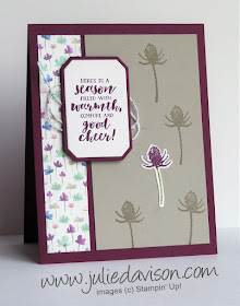 Stampin' Up! First Frost ~ Frosted Floral Card ~ 2018 Holiday Catalog ~ www.juliedavison.com