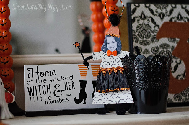 DIY Bewitching Halloween Ornaments. Use family photos to makes these adorable Halloween ornaments. 