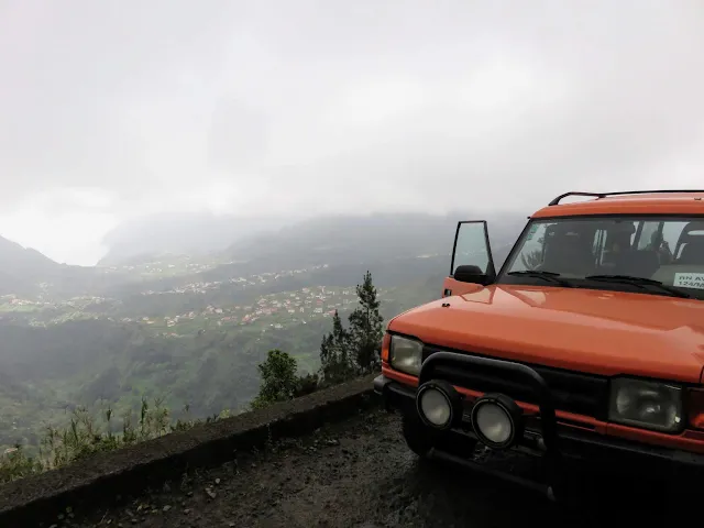Foggy view with Hit the Road day tours in Funchal Madeira