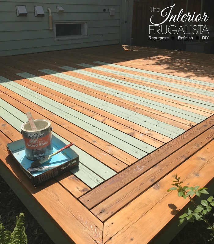 How To Stain An Outdoor Area Rug On A Wood Deck Interior Frugalista