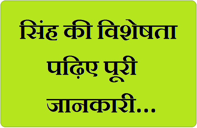 Characteristic of Lion