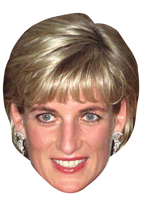 Princes Lady Diana Free Printable Masks.