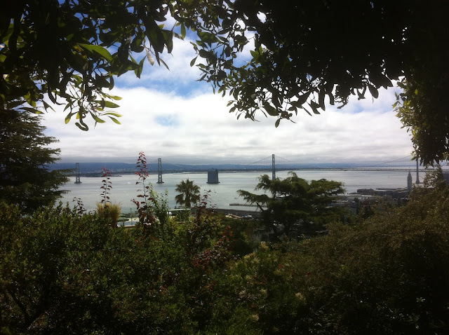 The Bay Bridge from Coit Tower, San Francisco