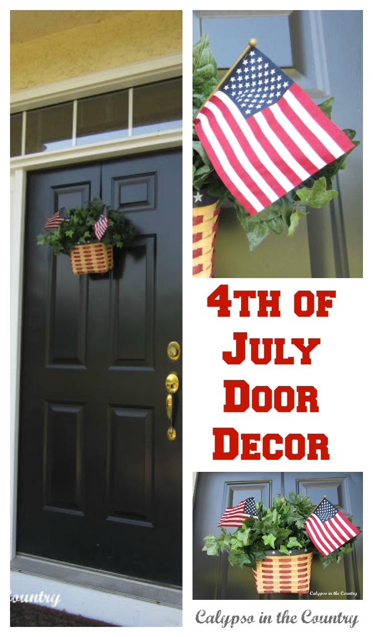 Simple Door Decor for the 4th of July