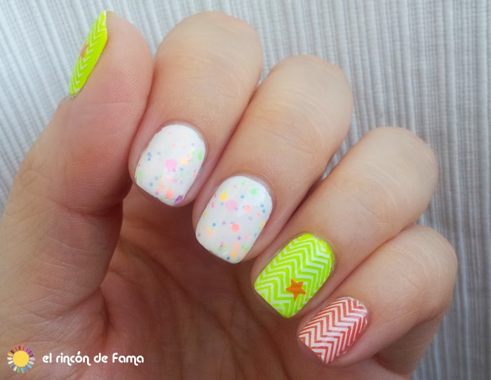 YES LOVE NEON GLITTER